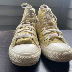 靴 CONVERSE JACK STAR GOLD SUEDE 28cm CONVERSE STAR & BARS (JACK STAR) GOLD SUEDE（本革）ジャック